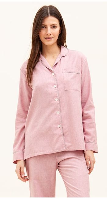 pink wool pyjamas