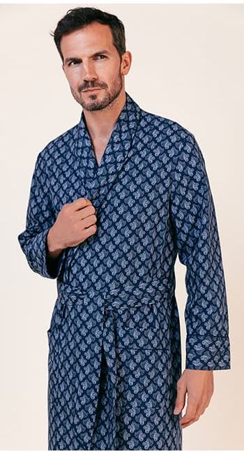 mens paisley dressing gown